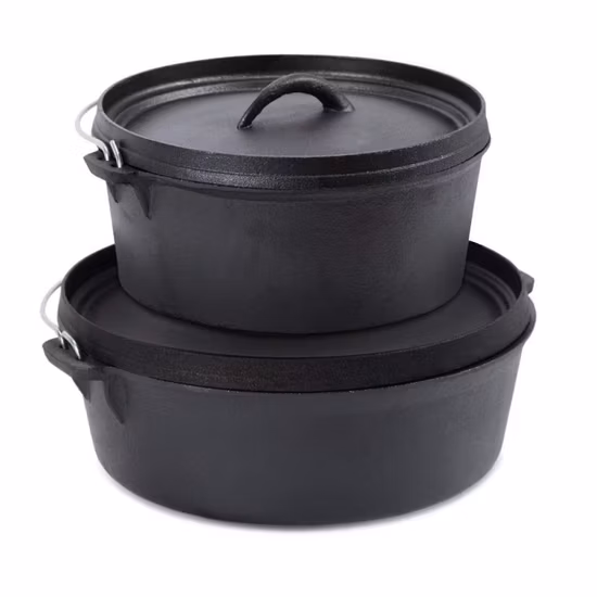 China Outdoor Campfire Vorgewürztes Kochgeschirr Gusseisen Camping Outdoor Bushcraft Dutch Oven
